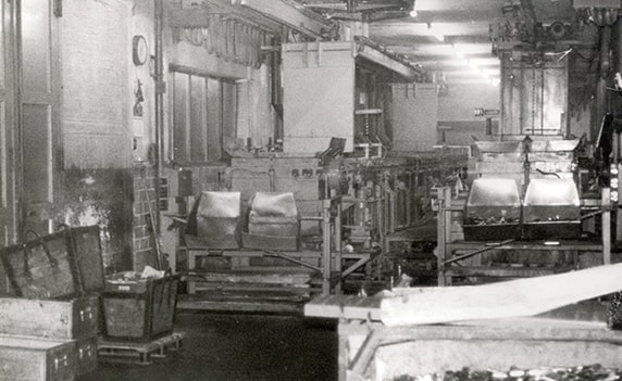 Historische Aufnahme des Holder-Werks im Gründungsjahr 1948